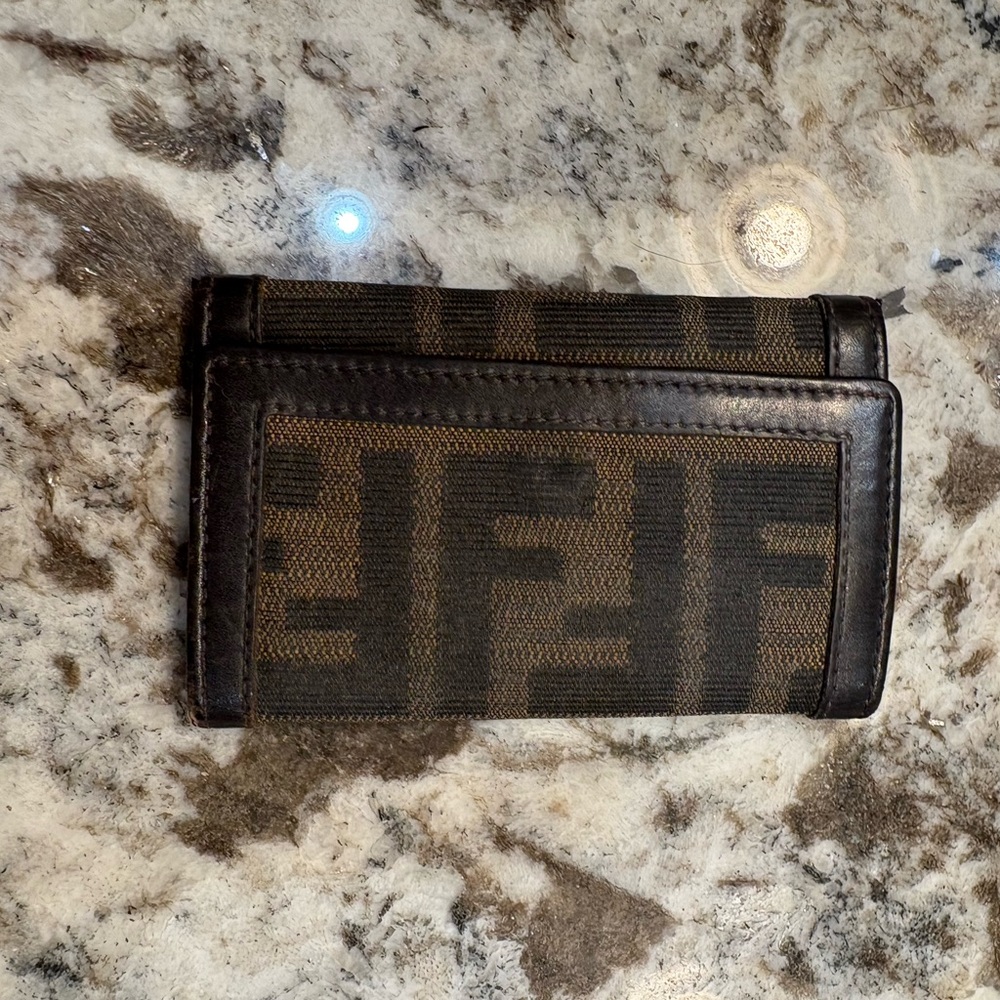 Fendi Black and Brown Key Holder